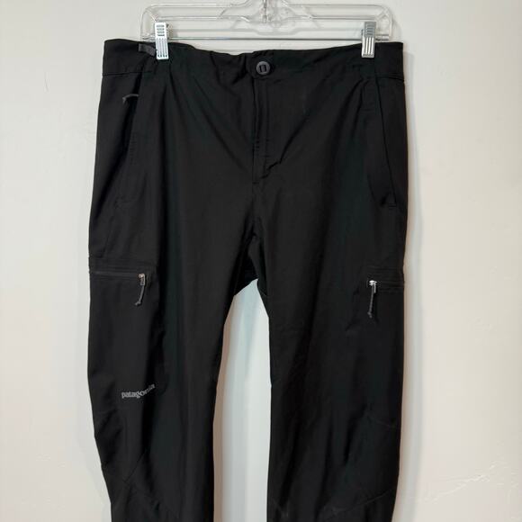 Patagonia Women's Simul Alpine Pants Shell Waterproof Cargo Hike Trail Black 12 - Picture 4 of 16